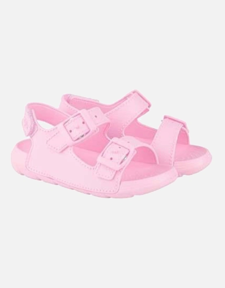 Pink Maui Velcro Buckle Sandals