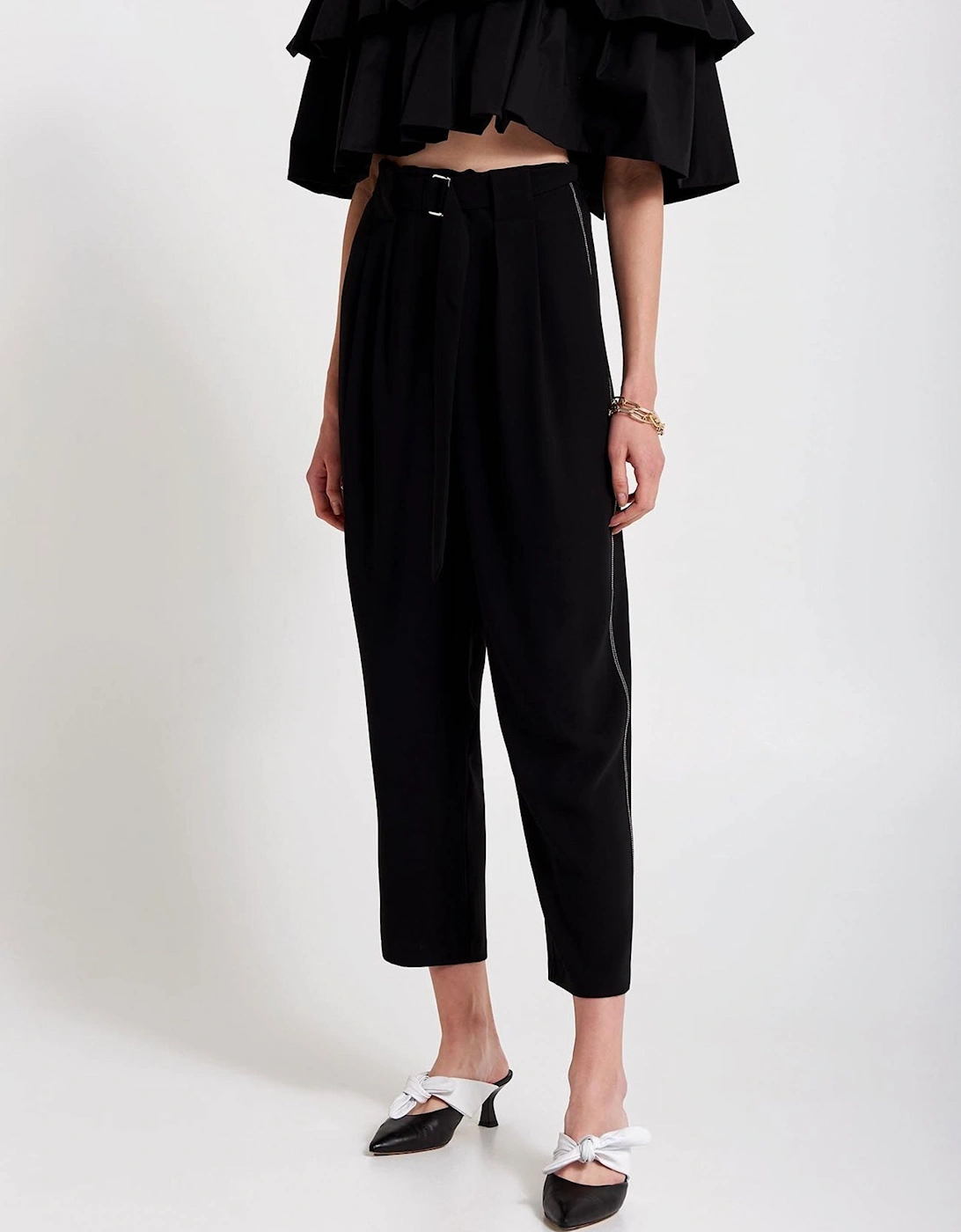 Black double seam trousers, 3 of 2