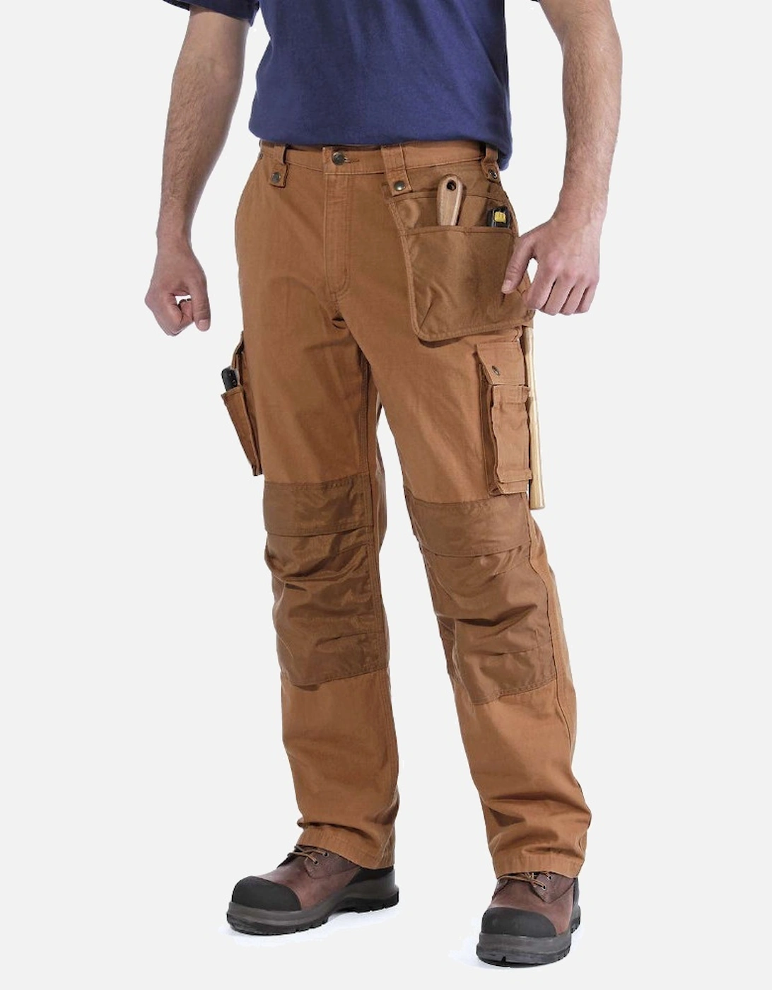 Carhartt Mens Multipocket Stitched Ripstop Cargo Pants Trousers, 7 of 6
