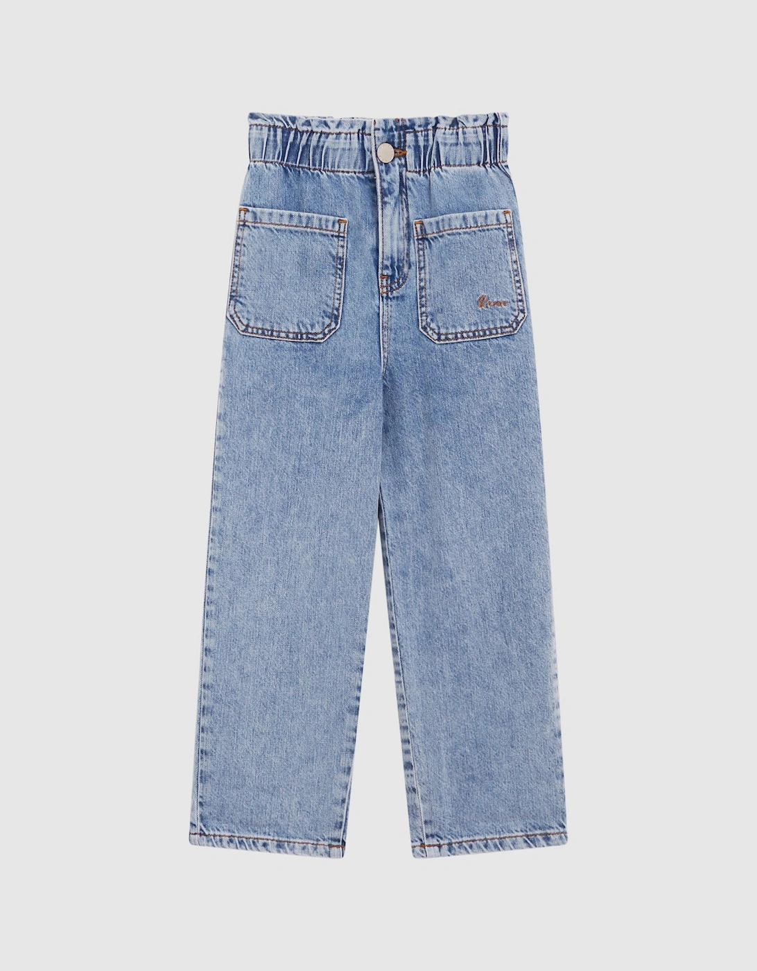 High Rise Washed Jeans