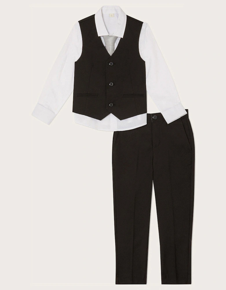 Boys Andrew 4 Piece Smart Suit Set - Black