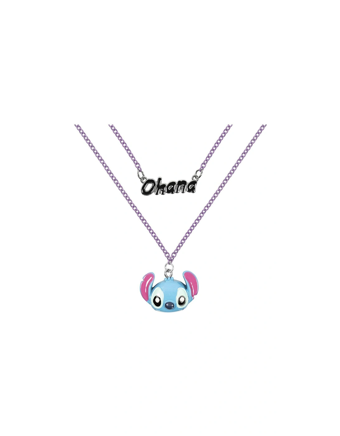 Lilo & Stitch Blue Ohana Stitch Double Layered Necklace, 2 of 1