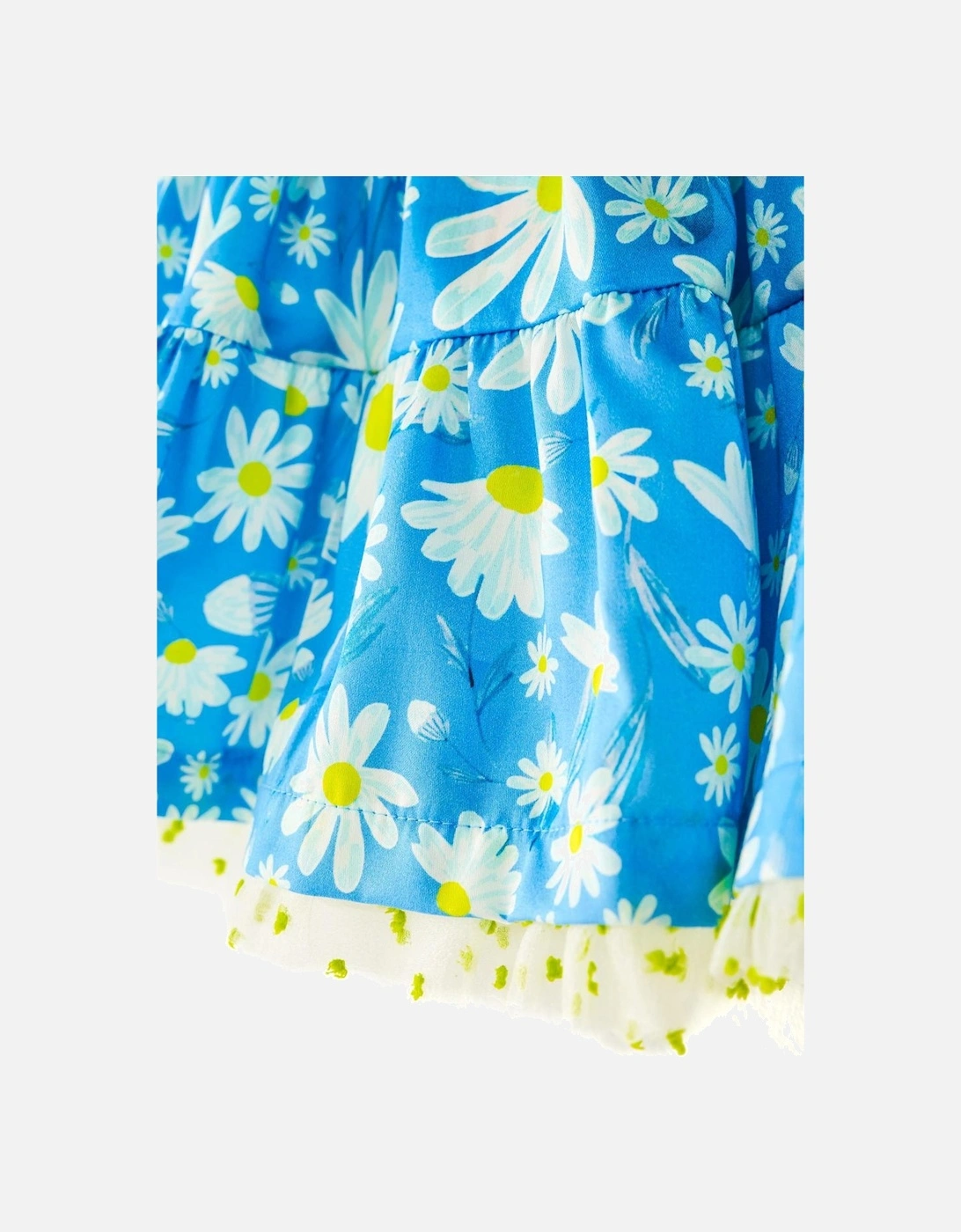 Blue Daisy 3 Piece Bomber Skirt Set