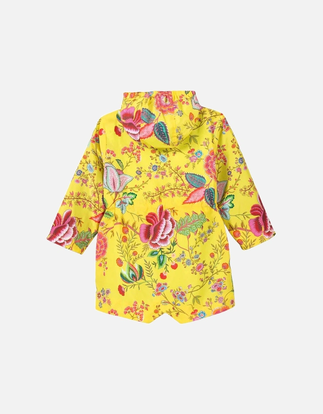 Girls Yellow Floral Summer Coat