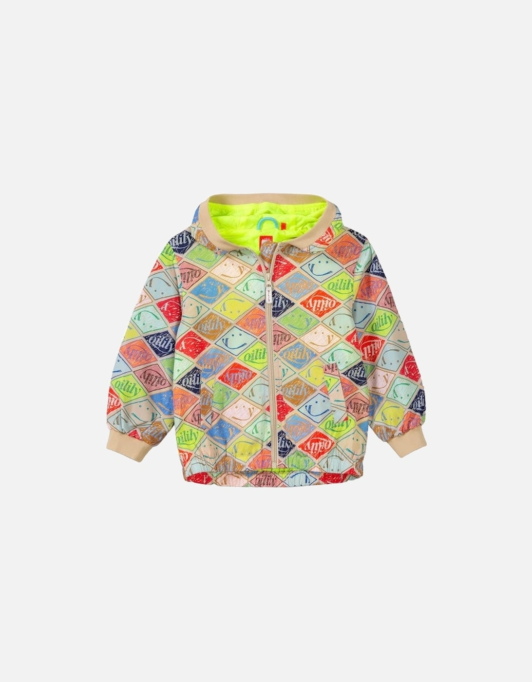 Boys Multicoloured Graphic Logo Windbreaker, 4 of 3