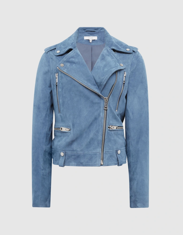 Suede Biker Jacket