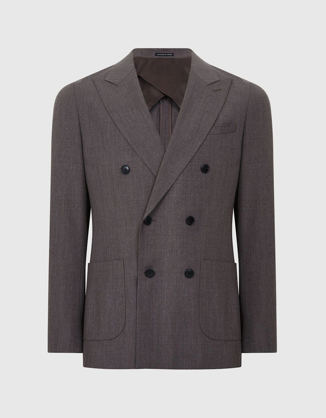 Double Breasted Slim Fit Textured Blazer, 2 of 1