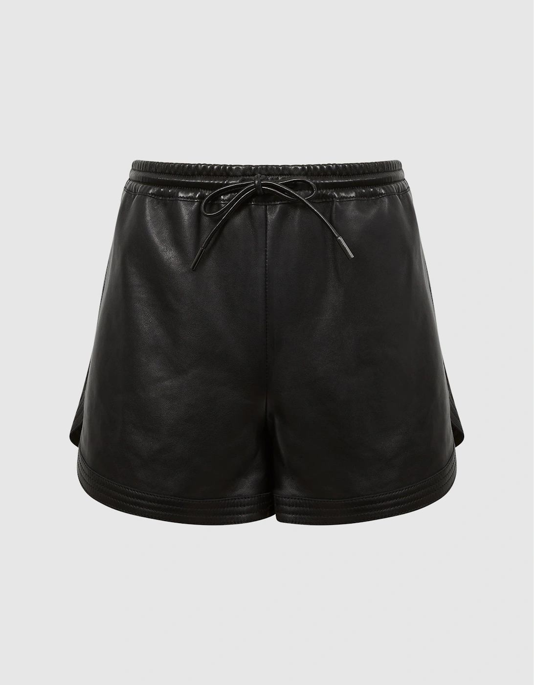 Leather Pull-On Shorts, 2 of 1