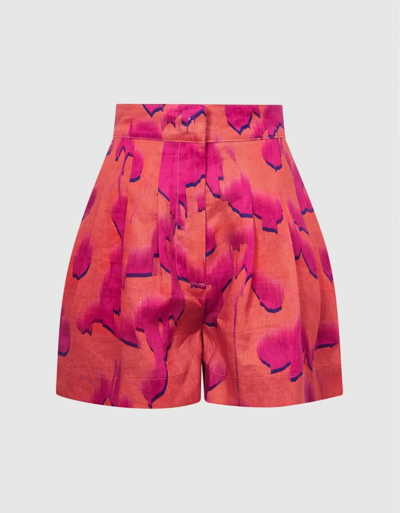 Linen Printed Shorts