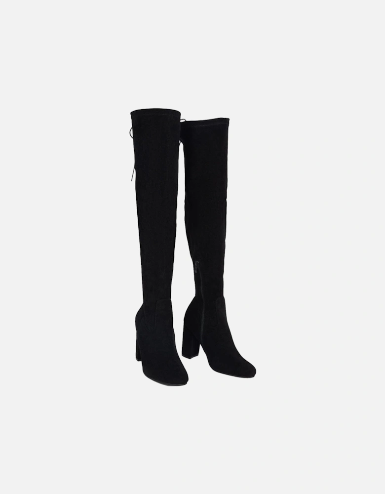 Womens/Ladies Kels Block Heel Knee-High Boots