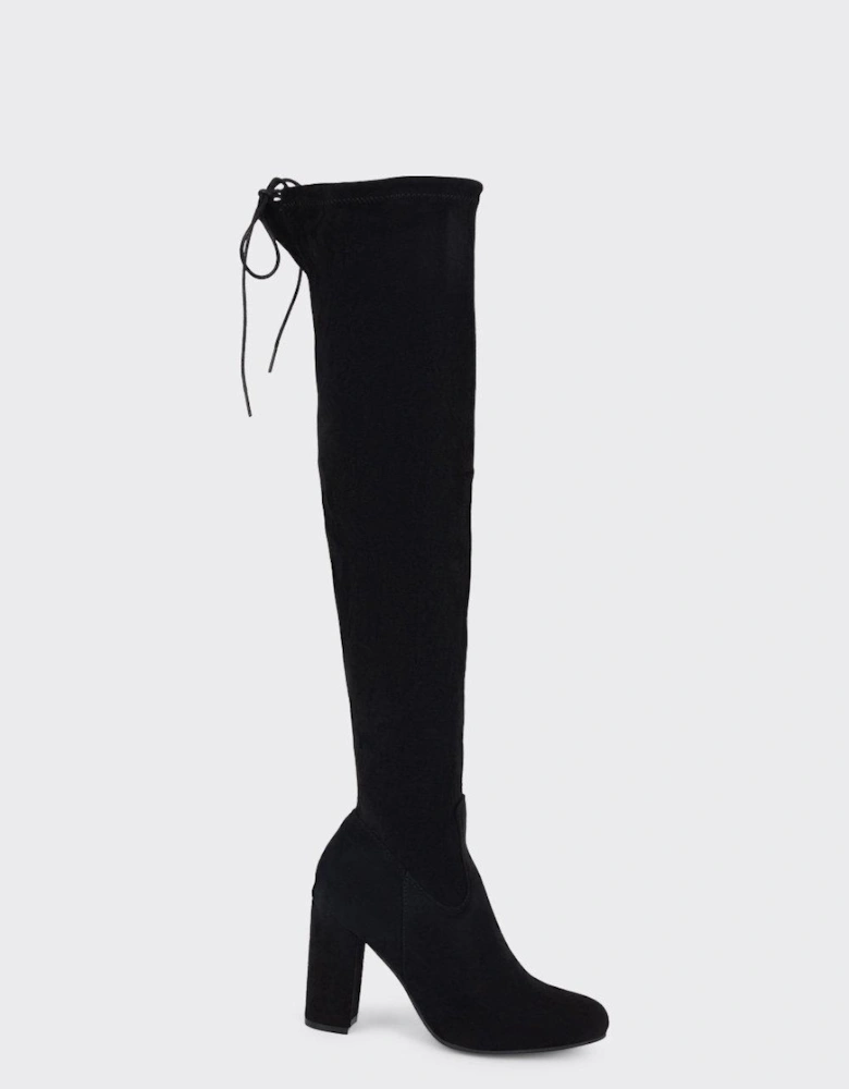 Womens/Ladies Kels Block Heel Knee-High Boots