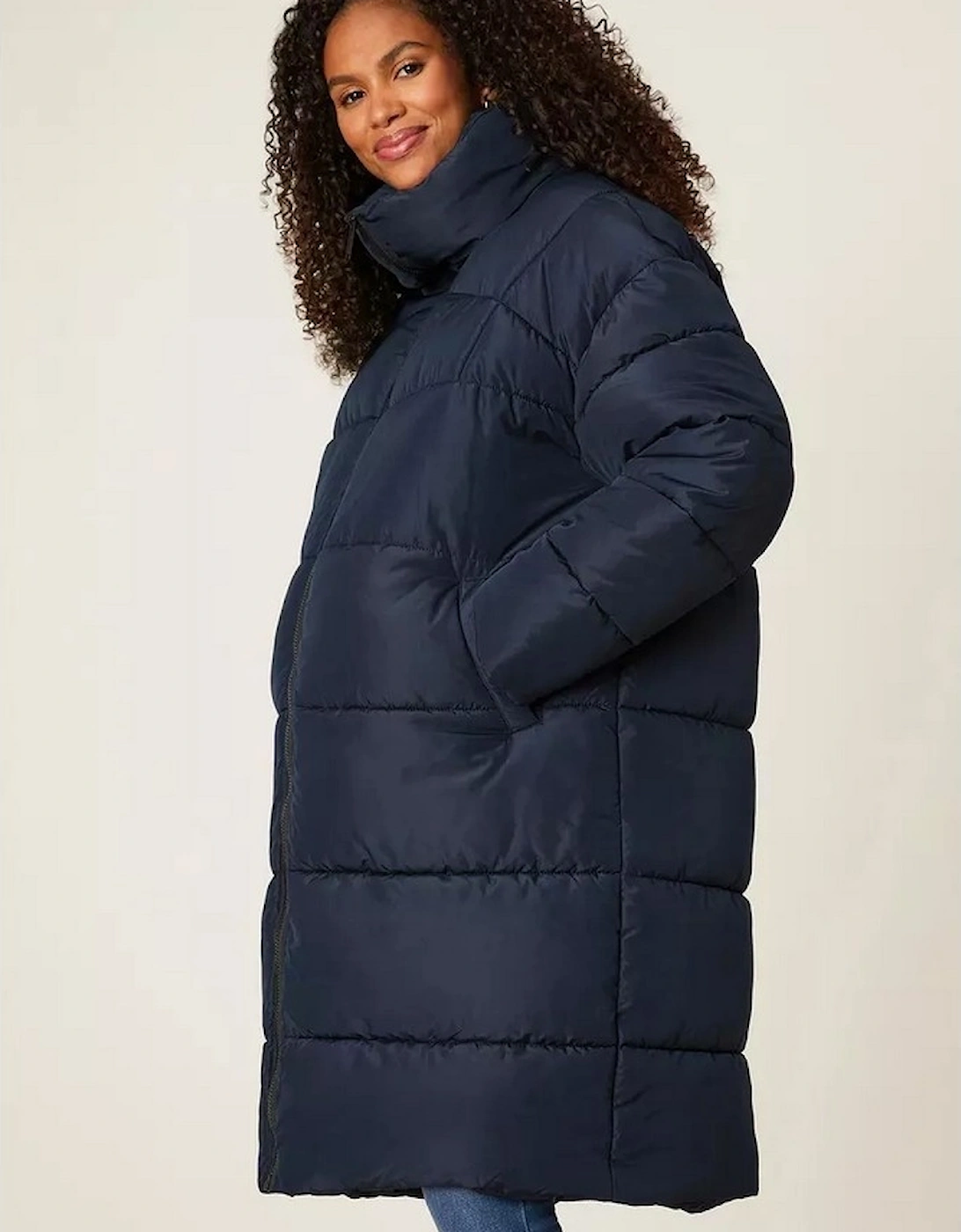 Womens/Ladies Longline Padded Maternity Coat