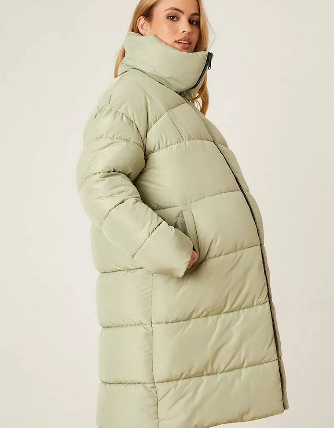 Womens/Ladies Longline Padded Maternity Coat