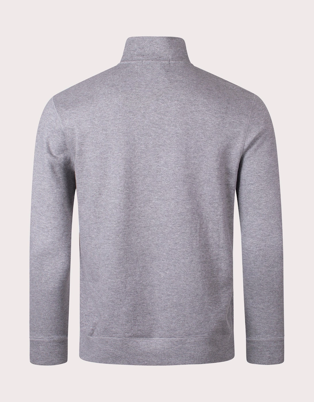 Herringbone Quarter Zip Sweatshirt