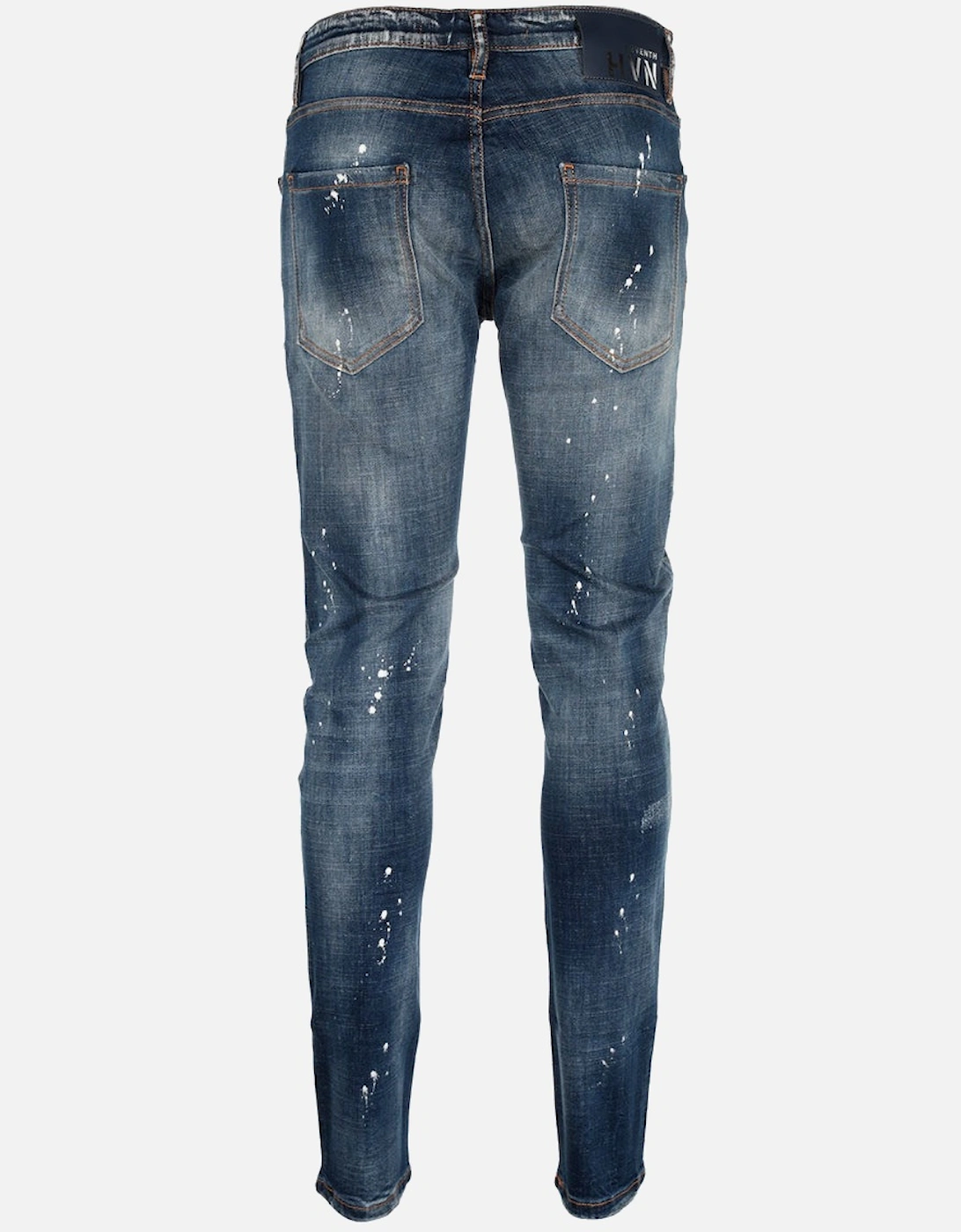 Fly Rider Distressed Jeans Stonewash