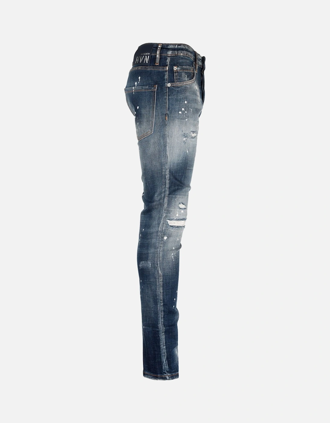 Fly Rider Distressed Jeans Stonewash