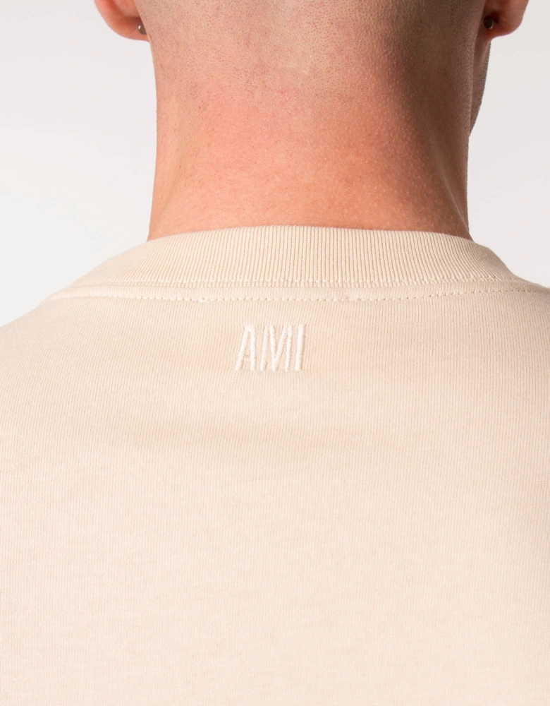 Relaxed Fit Tonal Ami De Coeur Logo T-Shirt