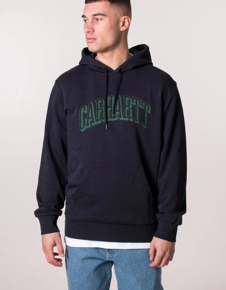 Relaxed Fit Scrawl Logo Hoodie