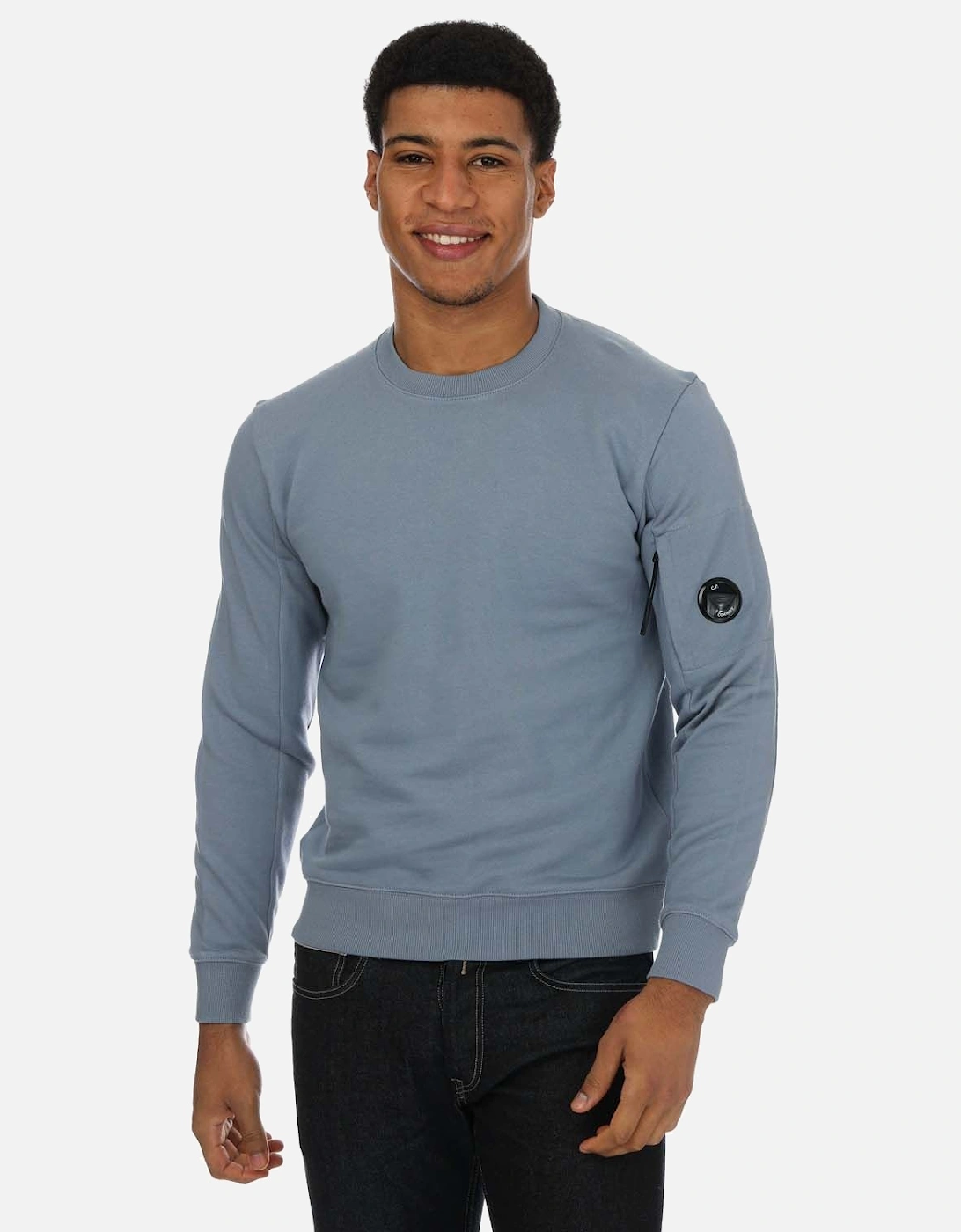 Mens Diagonal Raised Fleece Sweatshirt