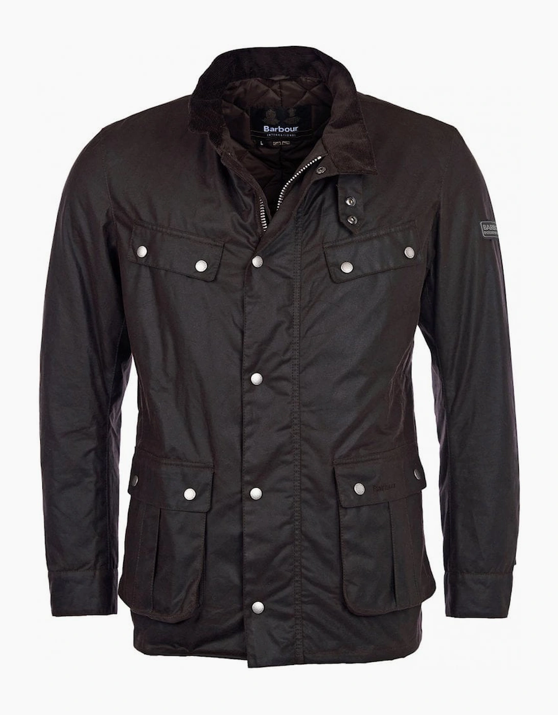 Barbour International Men's Black Tourer Duke Rustic Wax Jacket - : 42/Regular Xl