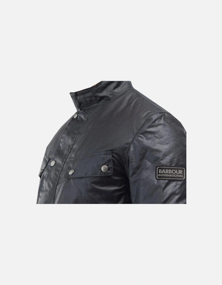 Men's Navy Tourer Duke Wax Jacket