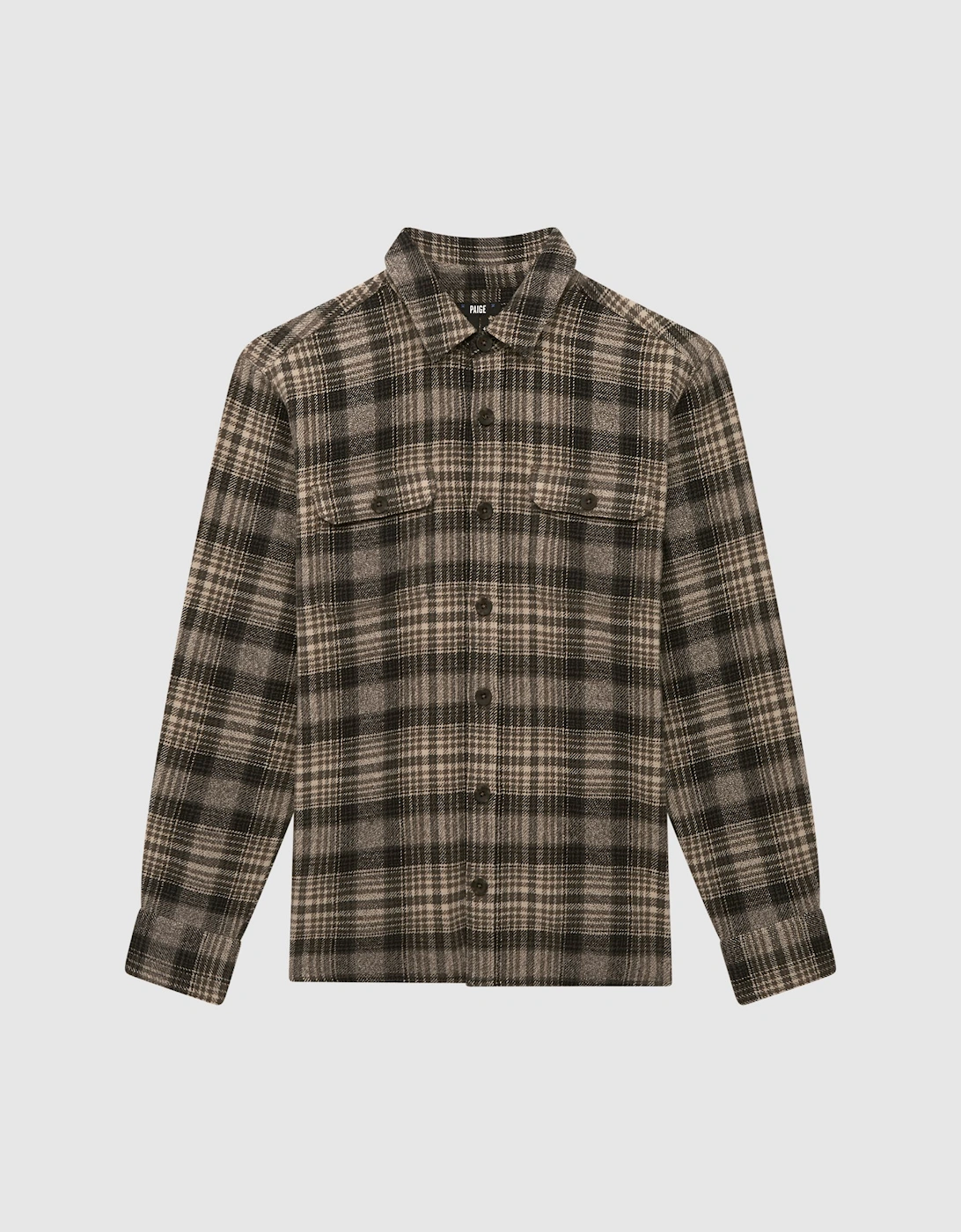 Paige Cotton Checked Overshirt, 2 of 1