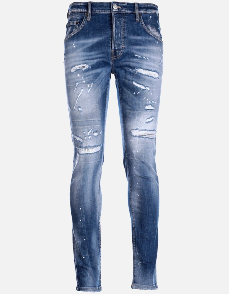 Yorker Distressed Jeans Blue