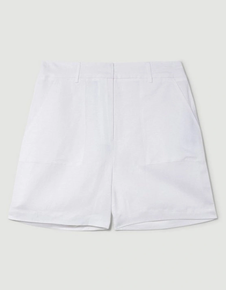 Linen Viscose Woven Shorts