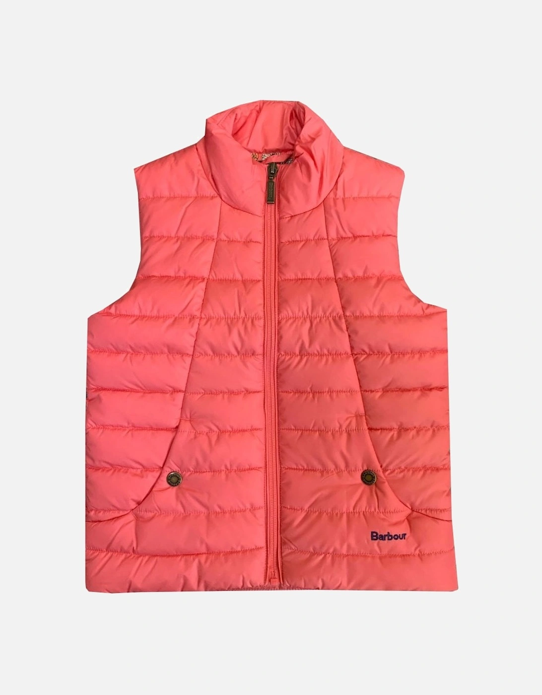 Girl's Pink Quilted Yara Gilet., 6 of 5