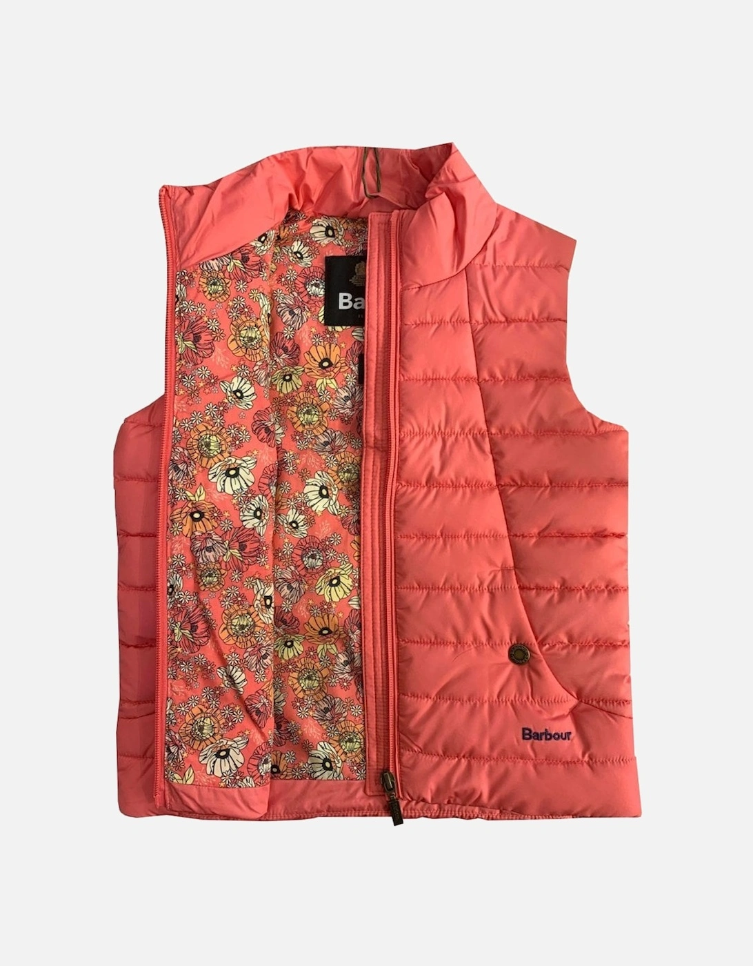 Girl's Pink Quilted Yara Gilet.