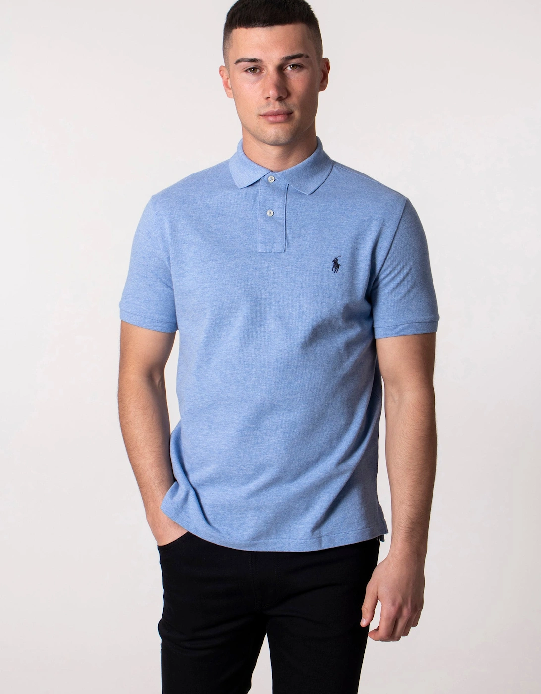 Custom Slim Fit Mesh Polo Shirt