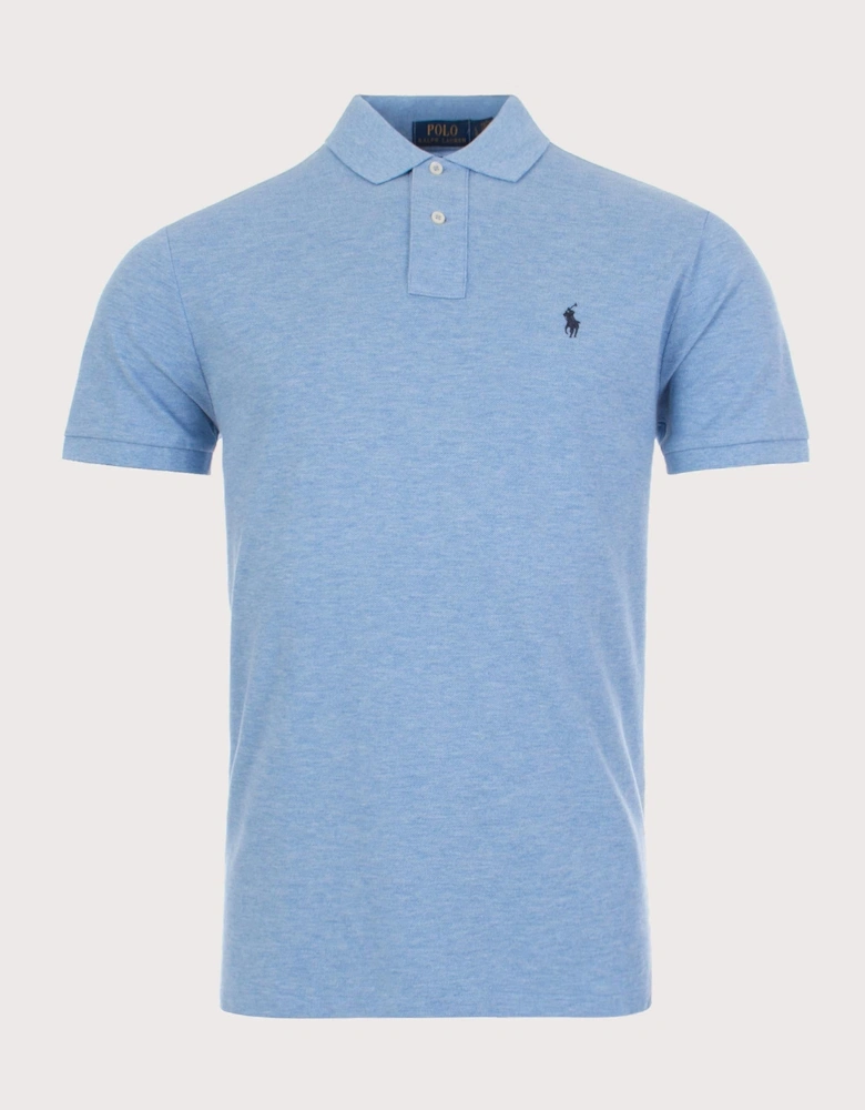 Custom Slim Fit Mesh Polo Shirt