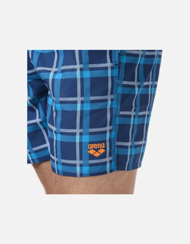 Mens Devon Check Swim Short