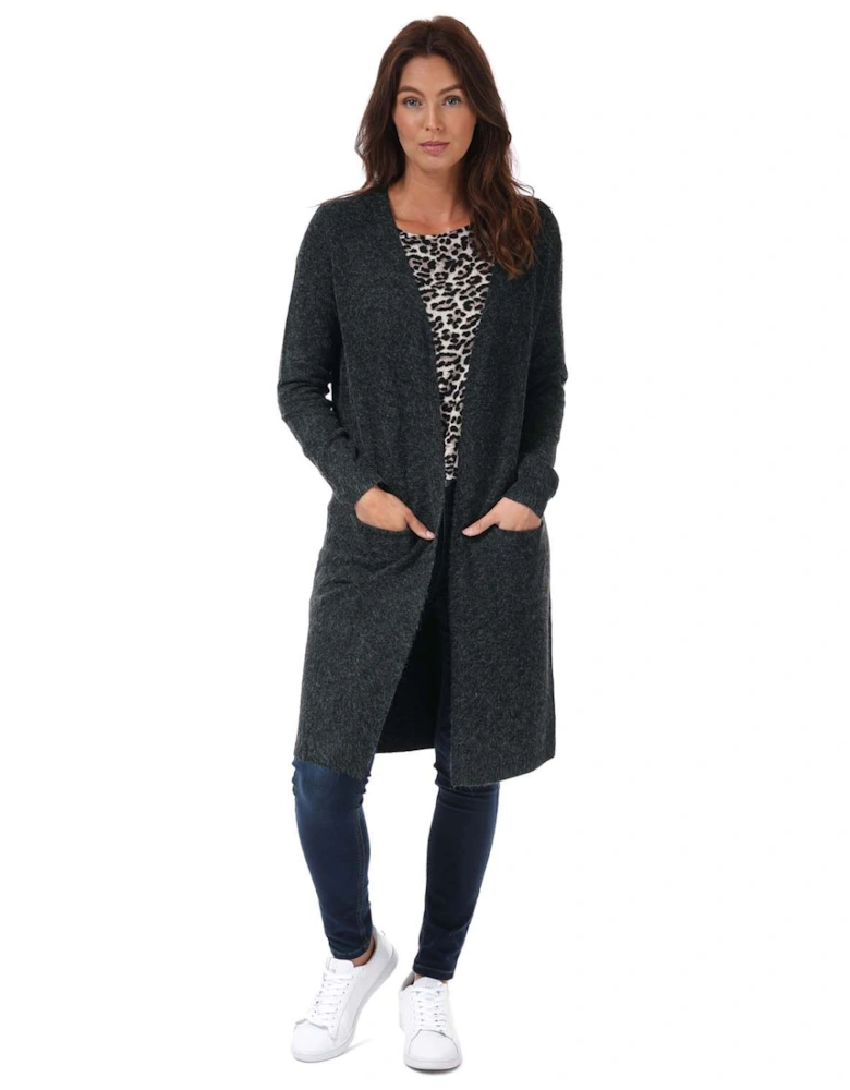 Womens Doffy Long Open Cardigan