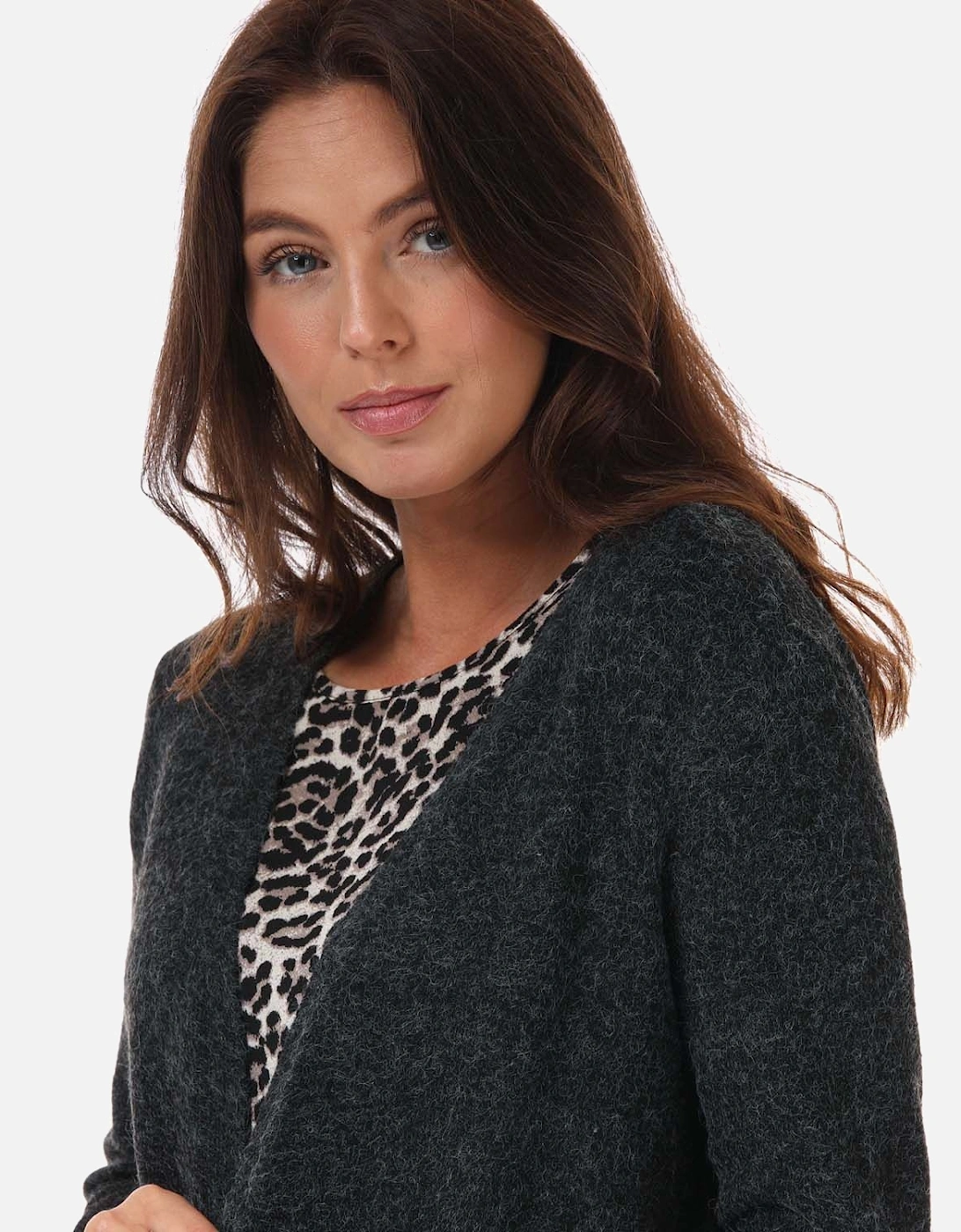 Womens Doffy Long Open Cardigan