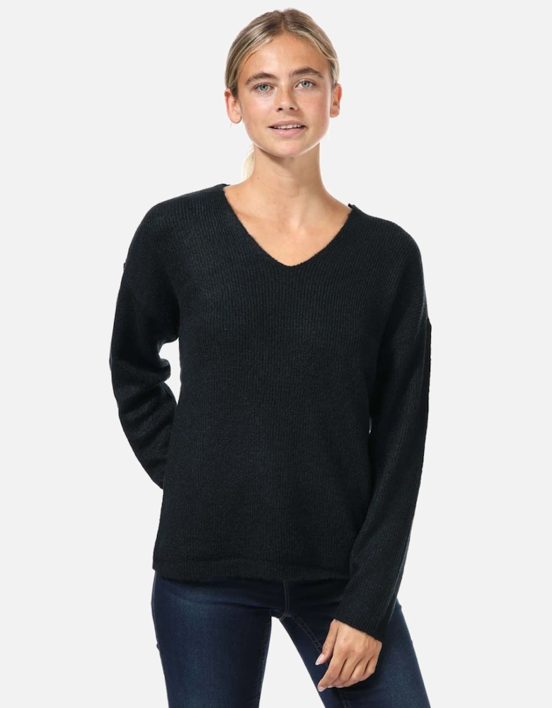 Womens Crewlefile V-Neck Jumper