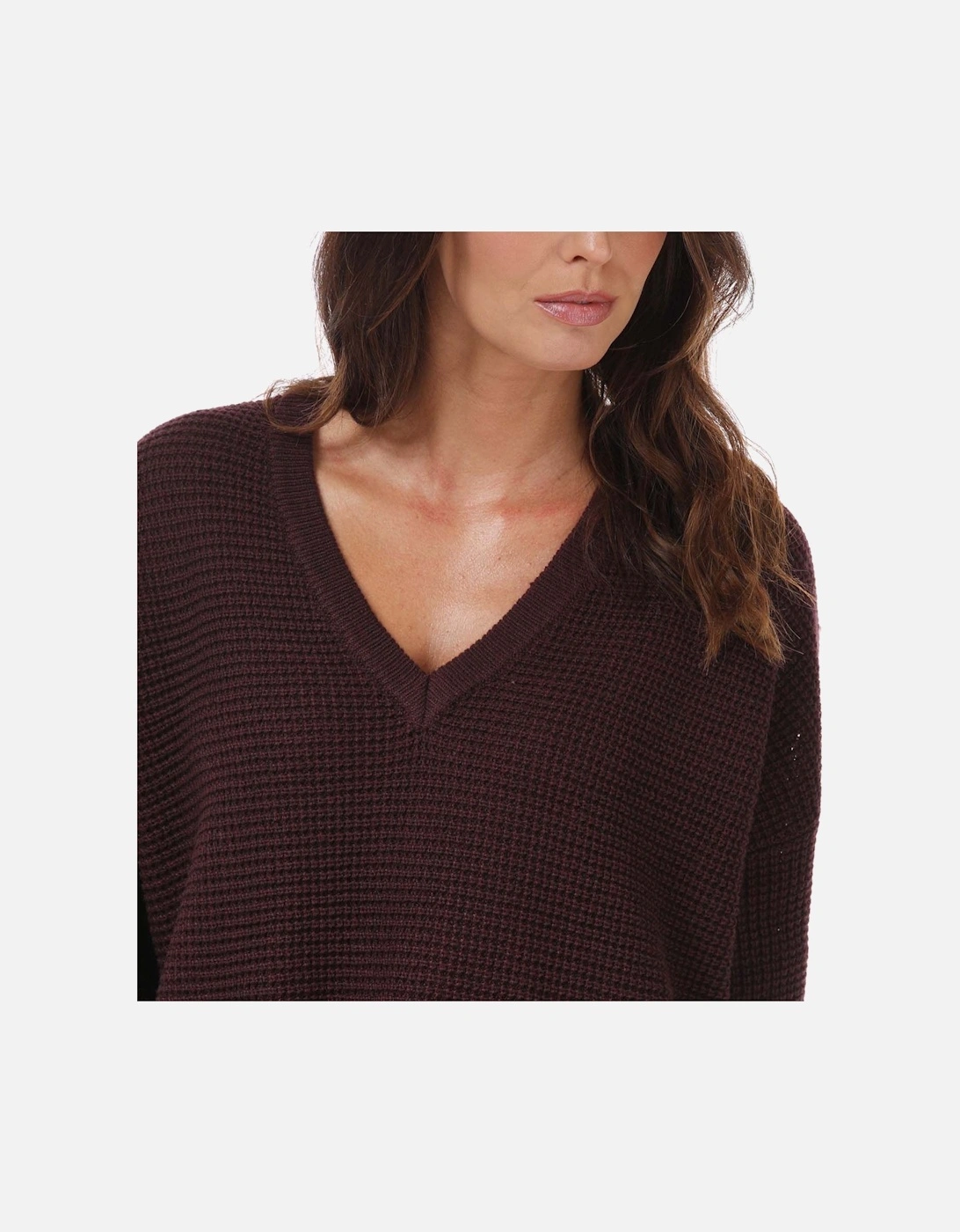 Womens Leanna Longline V-Neck Jumper