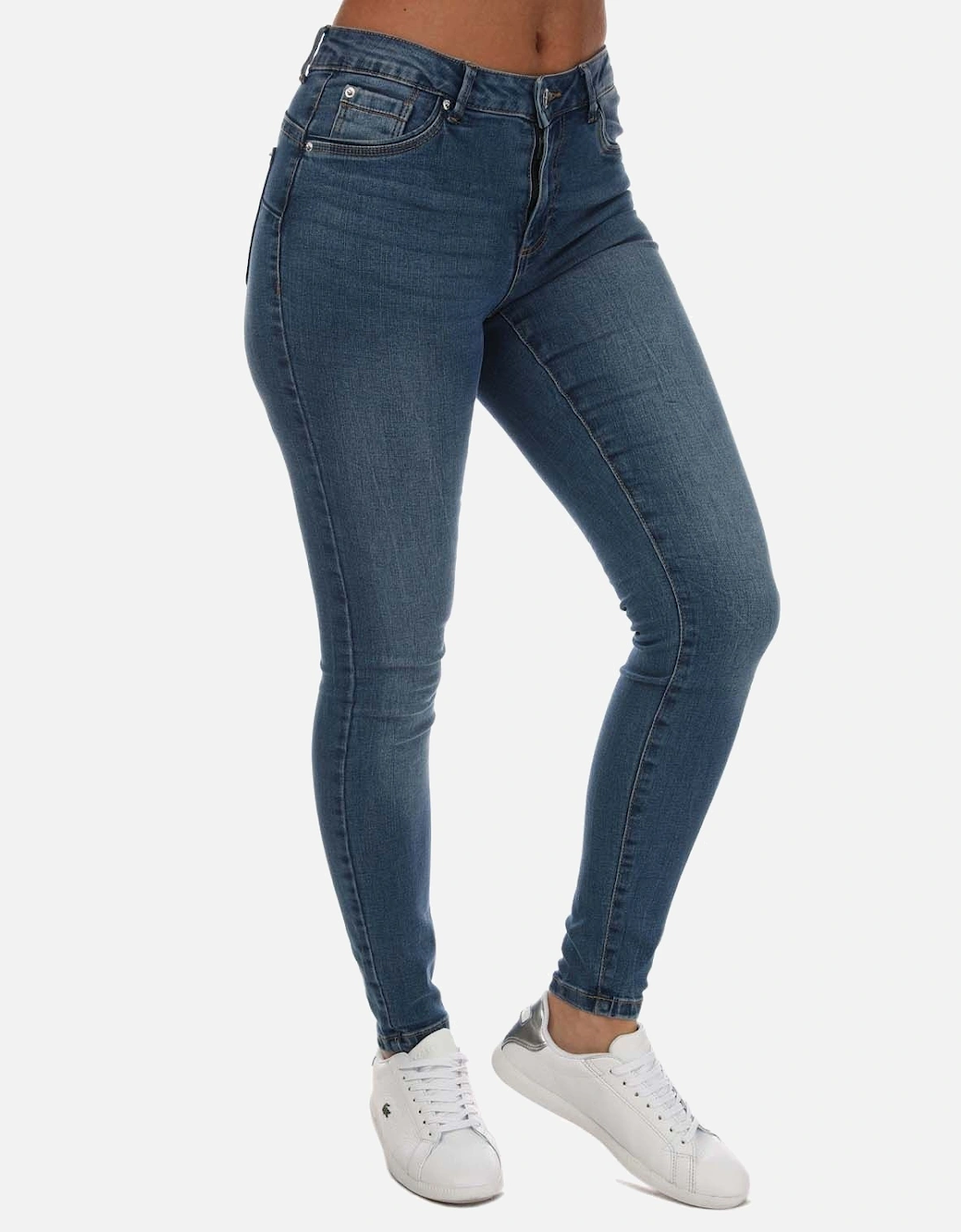 Womens Alia Mid Rise Skinny Jeans, 7 of 6
