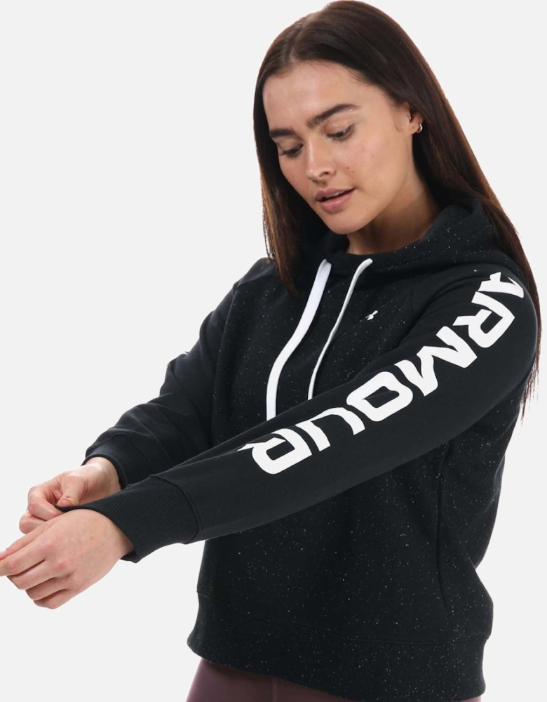 Womens UA Rival Fleece Colourblock Hoody