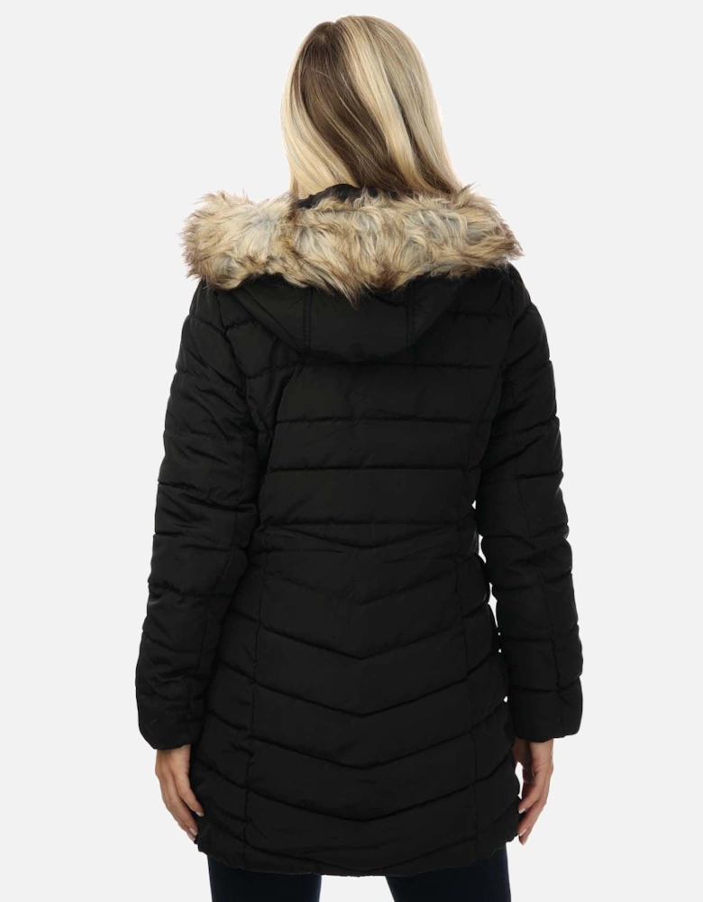 Womens Newellan Quilted Hooded Jacket