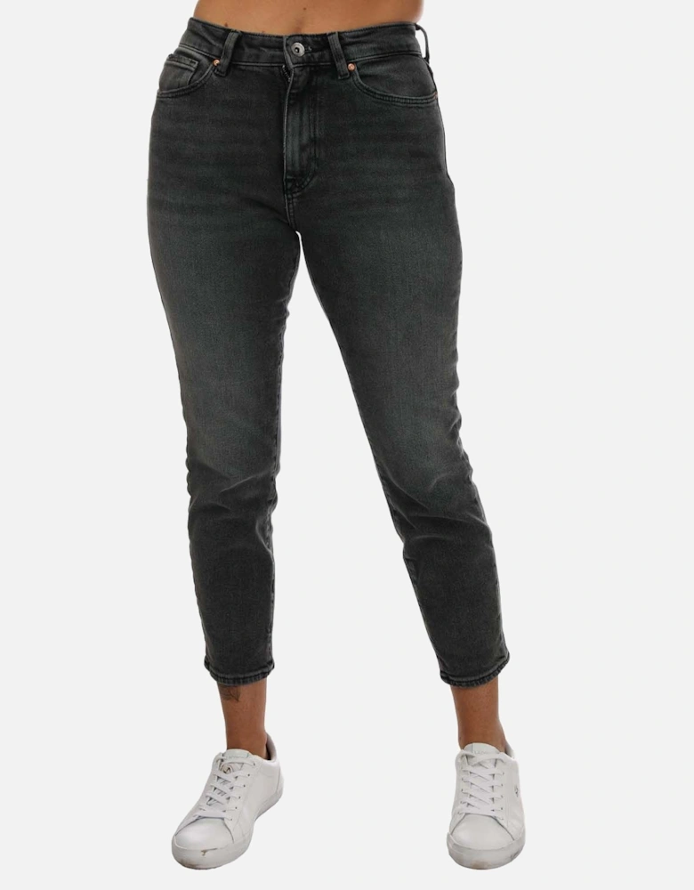 Womens Emily Stretch High Waist Straight Jeans