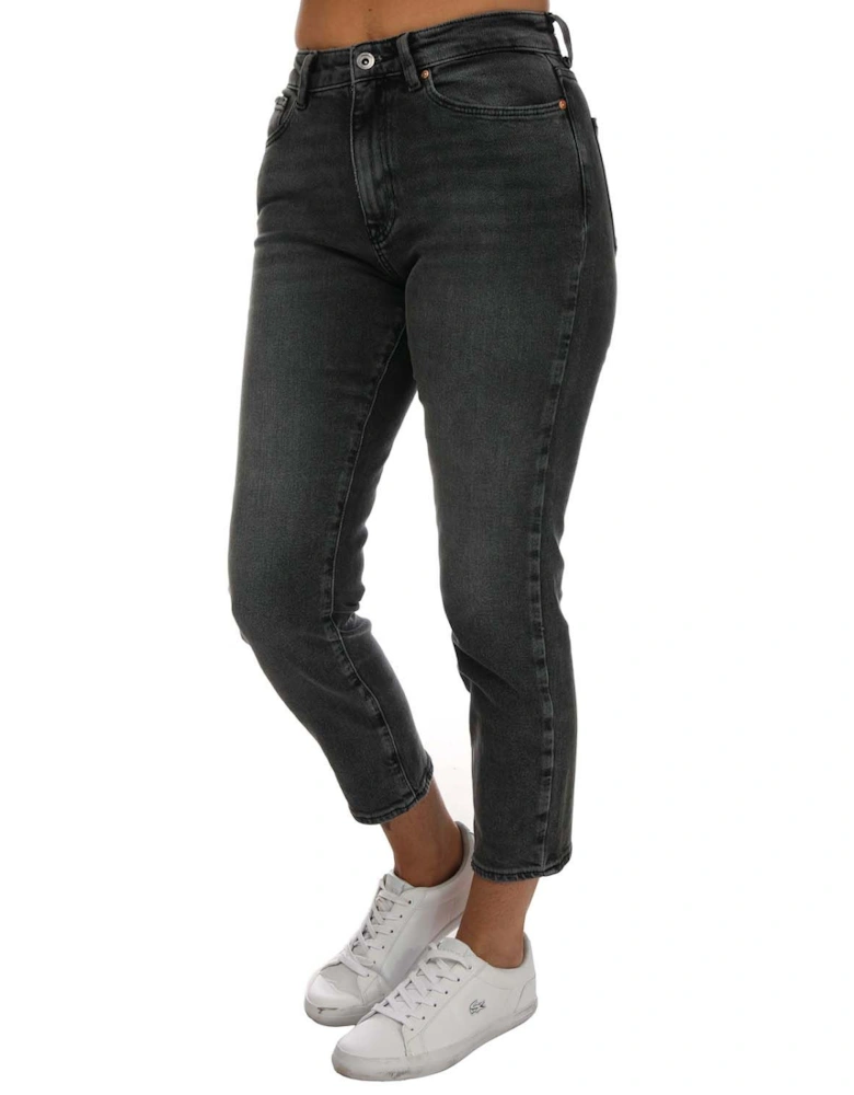 Womens Emily Stretch High Waist Straight Jeans