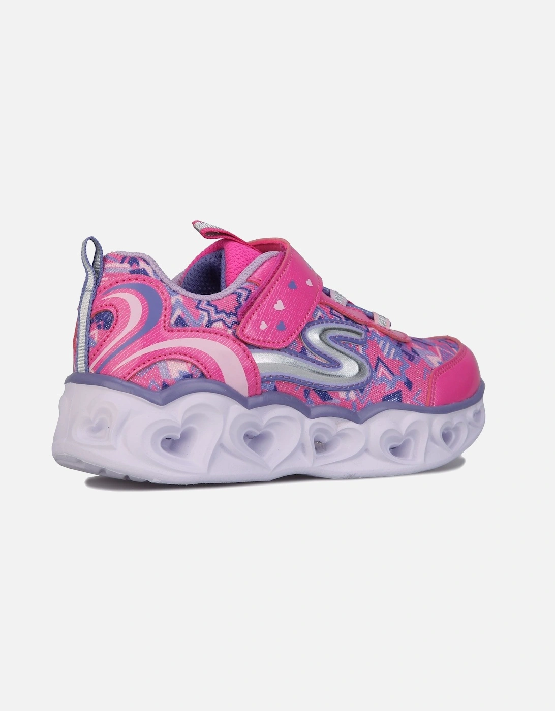 Infant Girls Heart Light Trainers