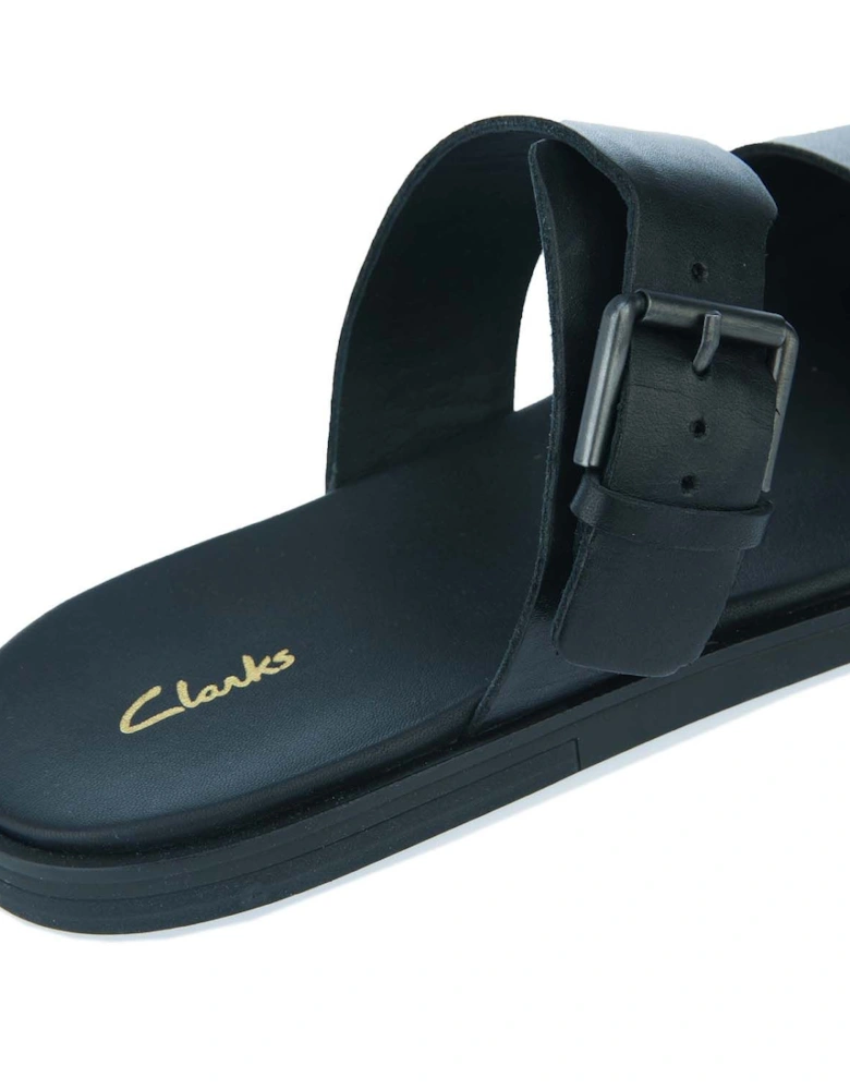 Womens Ofra Leather Slide Sandals