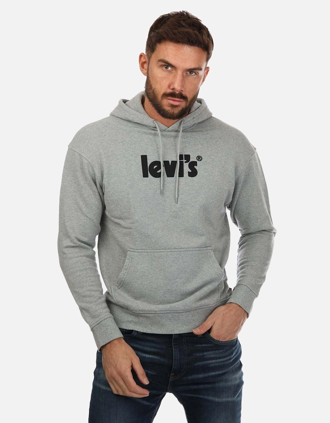 Mens Relaxed Graphic Hoody, 7 of 6