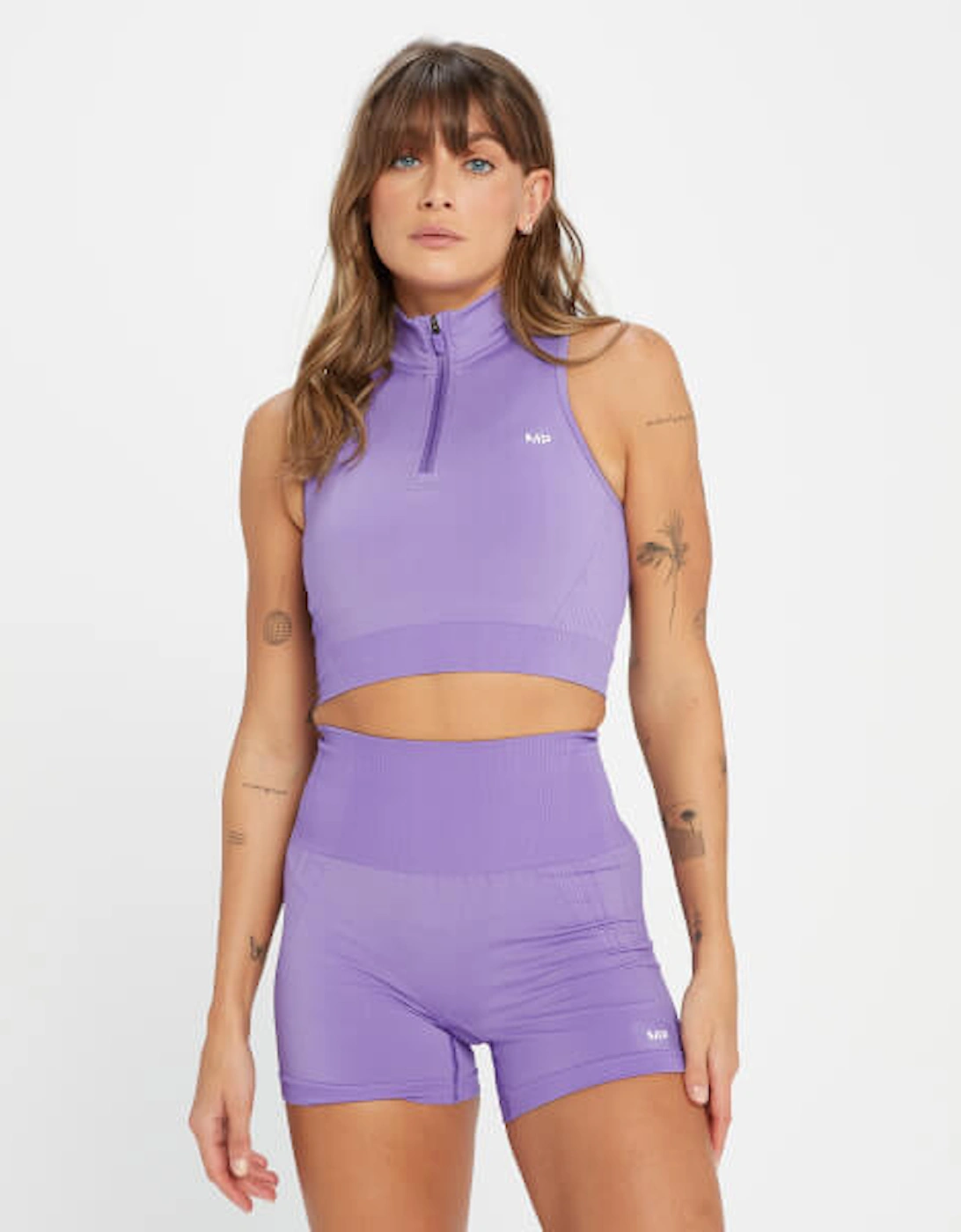 Women's Tempo Tonal Seamless Vest - Electric Lilac, 4 of 3
