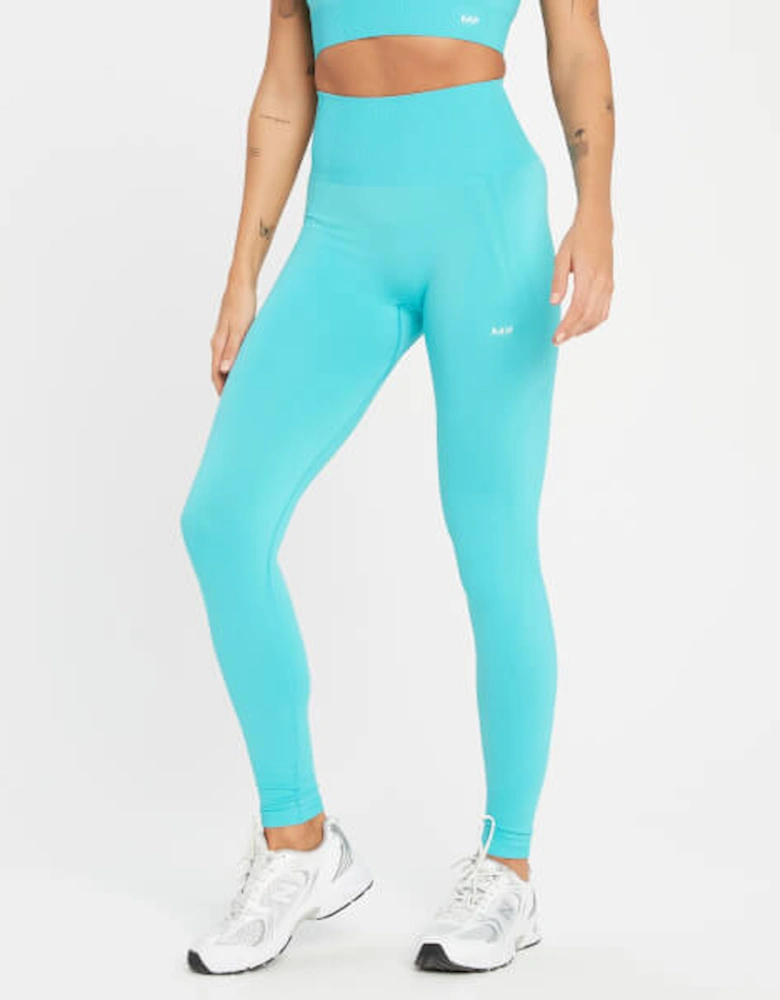 Women's Tempo Tonal Seamless Leggings - Bright Turquoise