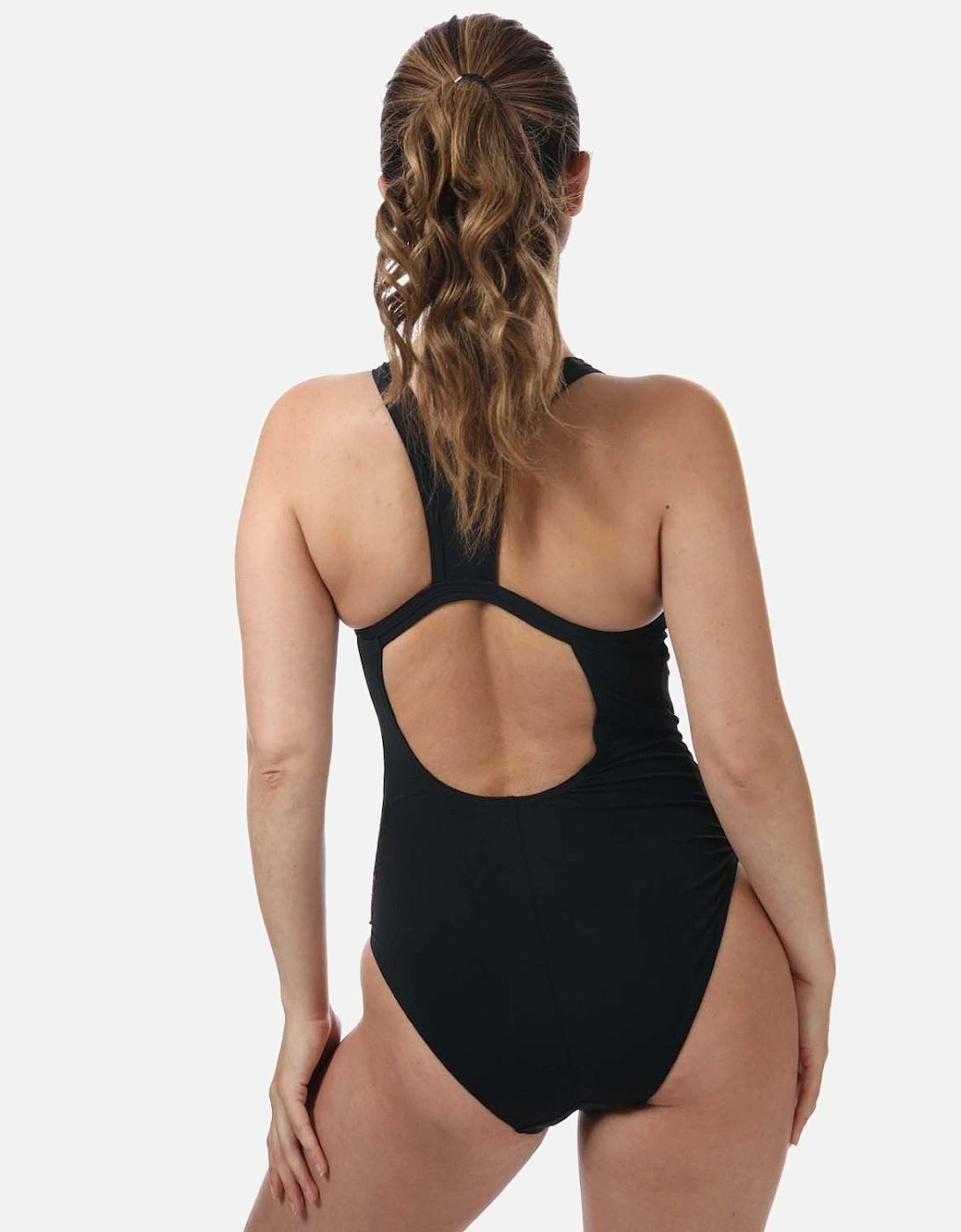Womens Boom Logo Placement Flyback Swimsuit