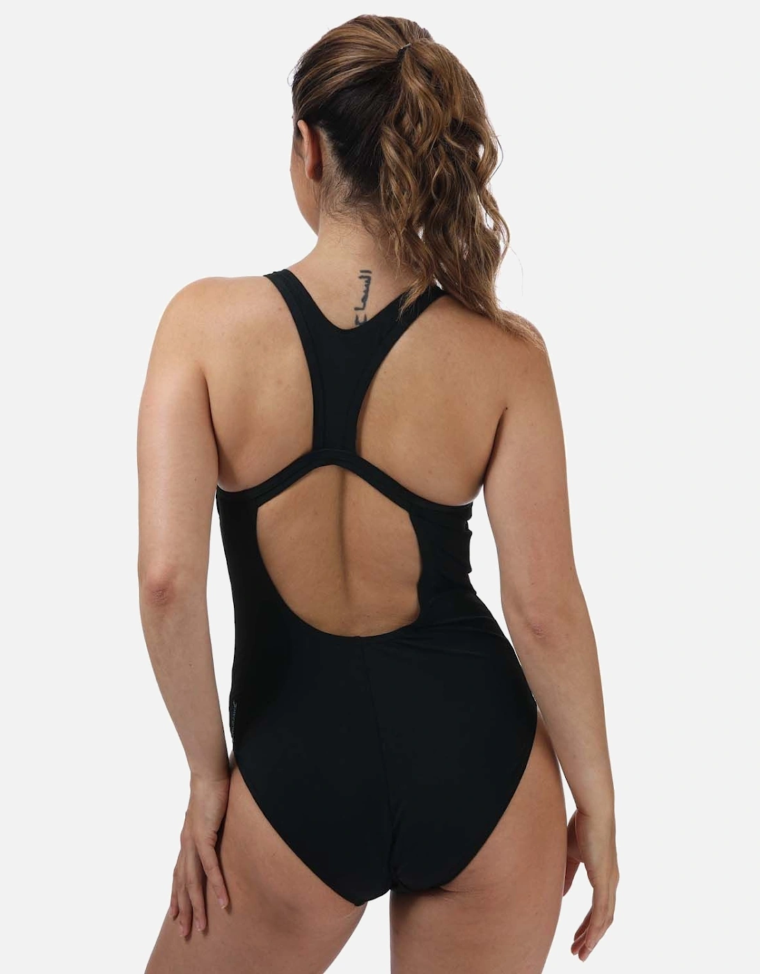 Womens Boom Logo Placement Flyback Swimsuit