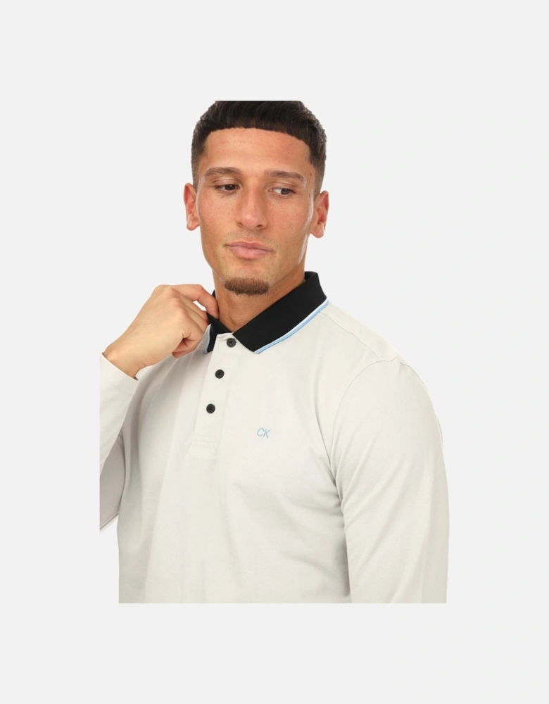 Mens Long Sleeve Performance Polo Shirt